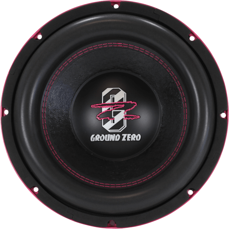 Ground Zero GZHW 30SPL PINK 12" Inch 30cm Dual 1-Ohm Gold SPL 3000 Watts Car Sub Subwoofer