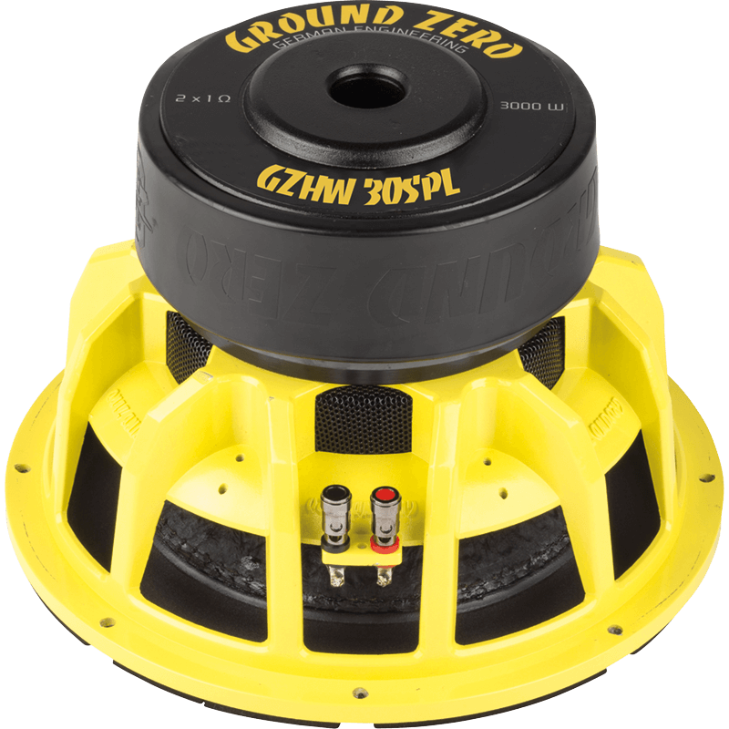 Ground Zero GZHW 30SPL 12" Inch 30cm Dual 1-Ohm SPL 3000 Watts Car Sub Subwoofer