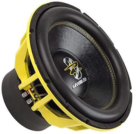 Ground Zero GZHW 38SPL 15" Inch 38cm Dual 1-Ohm SPL 3500 Watts Car Sub Subwoofer