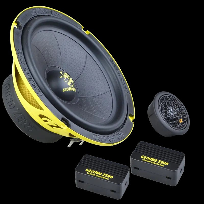 Ground Zero Iridium GZIC 165.2SPL 16.5cm/6.5" 2 Way SPL Component Speakers 150W