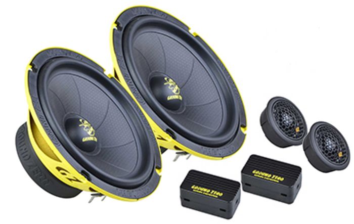 Ground Zero Iridium GZIC 165.2SPL 16.5cm/6.5" 2 Way SPL Component Speakers 150W