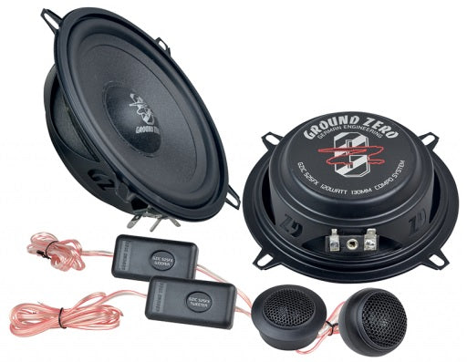 Ground Zero Iridium GZIC 525FX 13cm/5.25" Flat 2 Way Component Speaker 120W