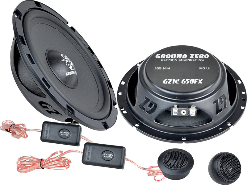 Ground Zero Iridium GZIC650FX 16.5cm/6.5" 2 Way Component Speakers 140W
