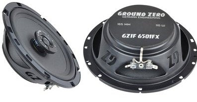 Ground Zero Iridium GZIF6501FX 16.5cm/6.5" Flat 2 Way Coaxial Speaker 110w
