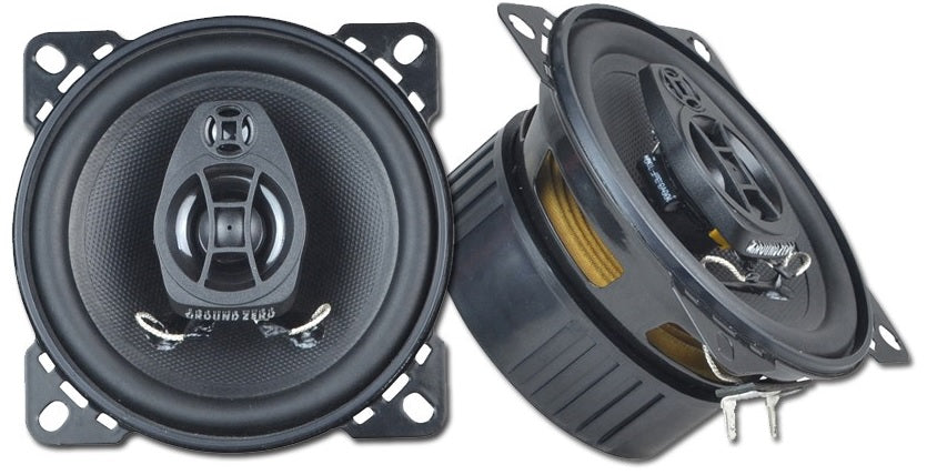 Ground Zero Iridium GZIF4.0 10cm/4" 2 Way Coaxial Speakers 100W