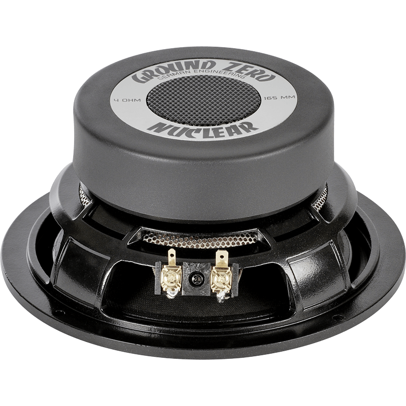 Ground Zero GZNC1650SQ 6.5" Inch 16.5cm 250 Watts 4-Ohm 2-Way Component Car Speaker Set
