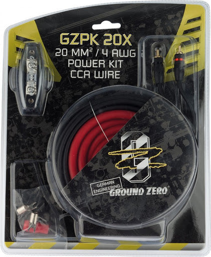 Ground Zero GZPK20X 4AWG 20 mm² Cable kit with MANL fuseholder