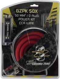 Ground Zero GZPK50X 0AWG 50 mm² Cable kit with ANL fuseholder