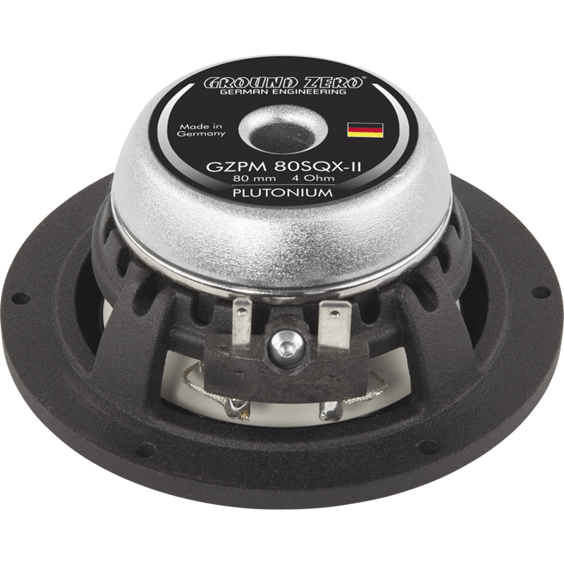Ground Zero GZPM80SQX-II 80mm 3.15″ 110 Watts High End Mid-Range Car Speaker (Single)