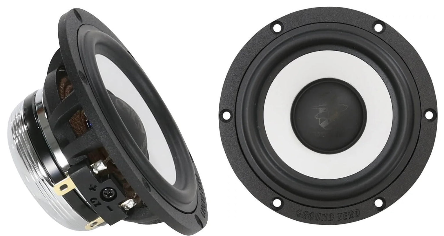 Ground Zero GZPM 80SQ-C Plutonium 80mm 3.15″ 110 Watts High End Mid-Range Car Speaker (Pair)