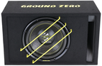 Ground Zero RADIOACTIVE GZRB30SPL 12 Inch 30 cm 1000 Watts Dual 2 Ohm Passive Car Sub Subwoofer Bass Enclosure