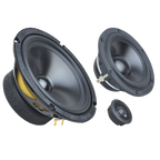 Ground Zero GZRC165.3SQ 6.5" Inch 16.5cm 350 Watts 4-Ohm 3-Way Component Car Speaker Set