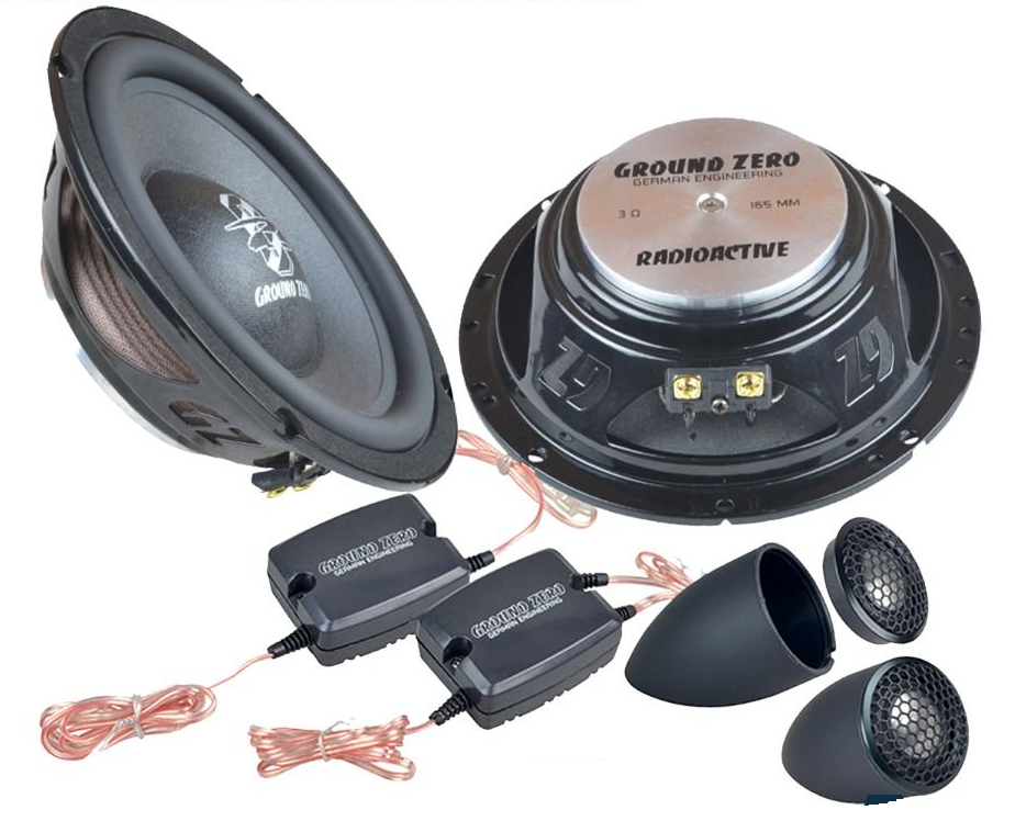 Ground Zero GZRC165NEO-IV 6.5" Inch 16.5cm 170 Watts 4-Ohm 2-Way Component Car Speaker Set