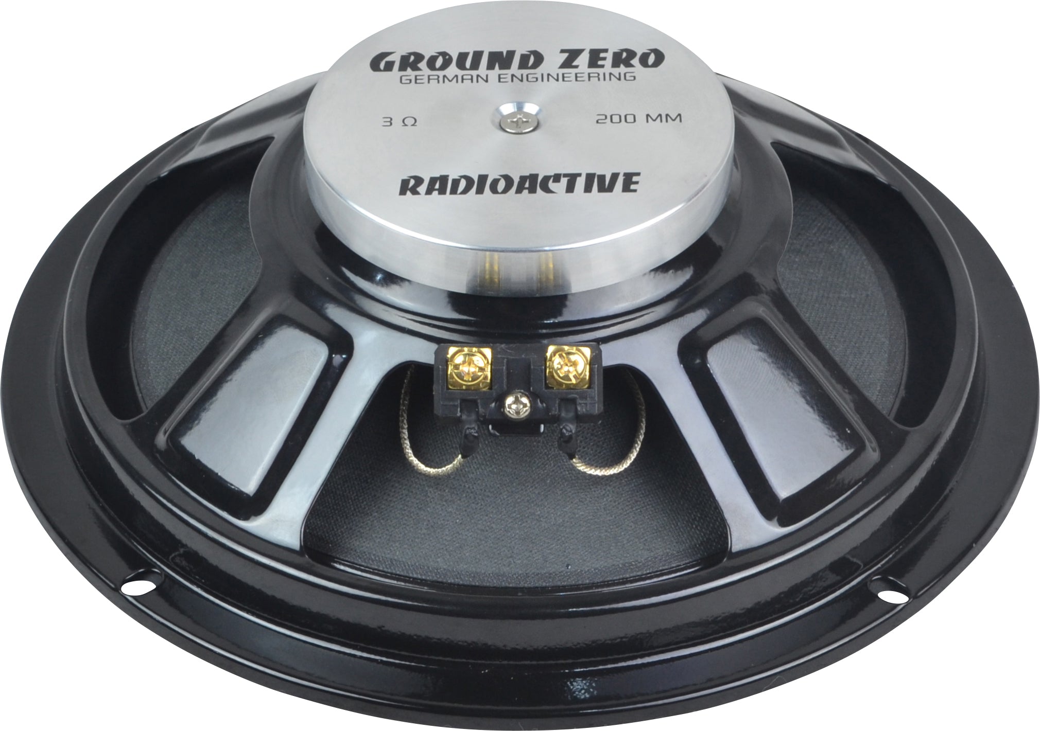 Ground Zero Radioactive GZRC 200NEO-IV 200mm 8" 2-Way Flat Component Speakers 190W