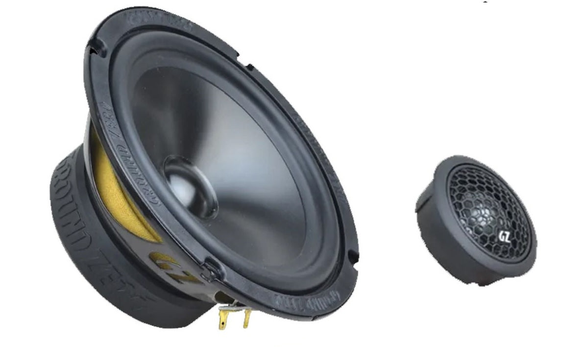 Ground Zero Radioactive GZRC 165.2SQACT 6.5" 120W 2 Way Component Car Speakers