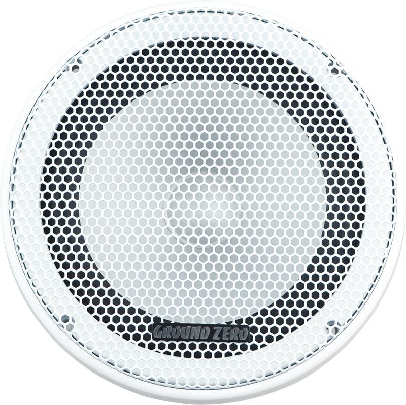 Ground Zero Radioactive GZRC 165AL White 6.5" 13cm 2 Way Component Speakers 160W