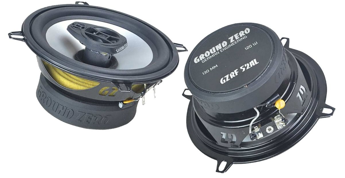 Ground Zero GZRF52AL 5.25" Inch 13cm 3 Ohm 2-way 110 Watts Coaxial Car Speaker