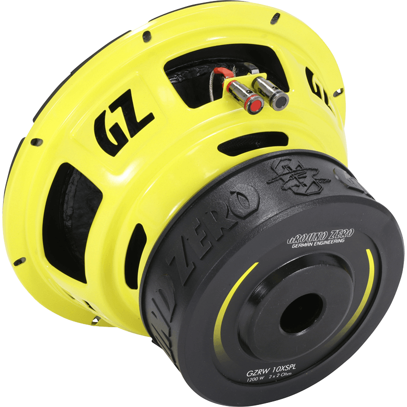 Ground Zero GZRW10XSPL 10 Inch 25cm 2 x 2 Ohm 1200 Watts SPL Car Sub Subwoofer
