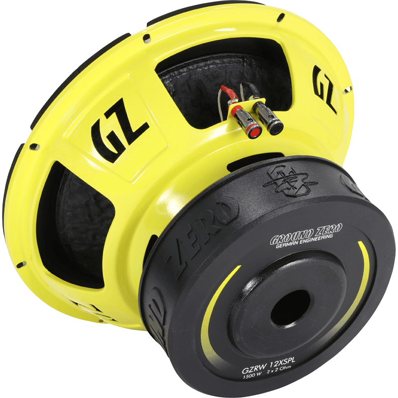 Ground Zero GZRW12XSPL 12 Inch 30cm 2 x 2 Ohm 1500 Watts SPL Car Sub Subwoofer