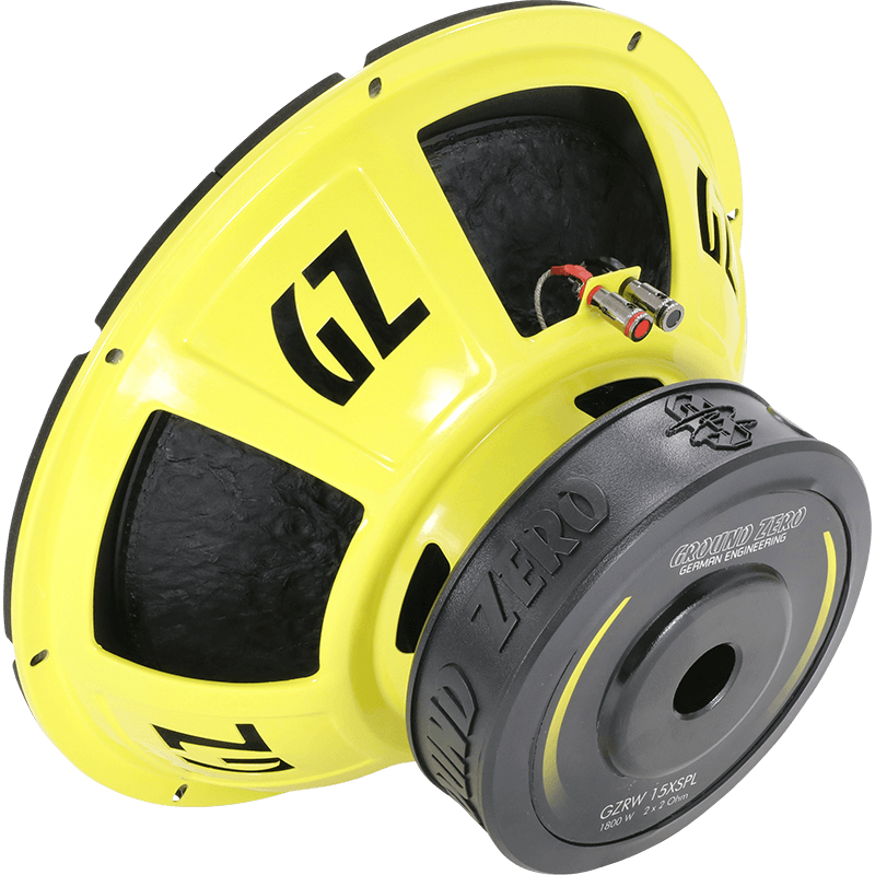 Ground Zero GZRW15XSPL 38 cm 15″ 1800 Watts 2 Ohm SPL Car Subwoofer