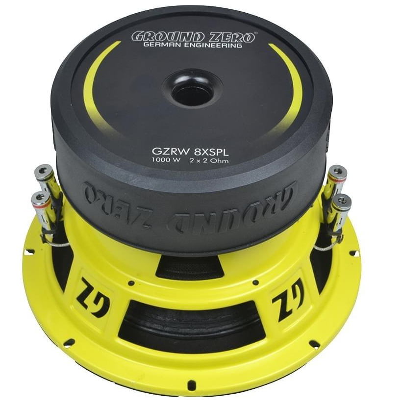 Ground Zero GZRW8XSPL 20 cm 8″ 1000 Watts 2 Ohm SPL Car Subwoofer