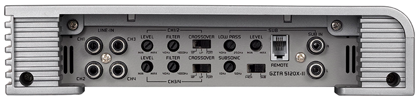 Ground Zero Titanium GZTA 5120X-II  4 x 70W + 1 x 260W RMS 5 Channel Amplifier