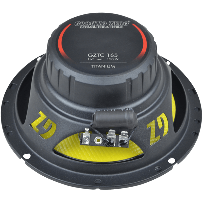Ground Zero GZTC165 6.5" Inch 165mm 150 Watts 2-Way Component 3-Ohm Car Speaker Set