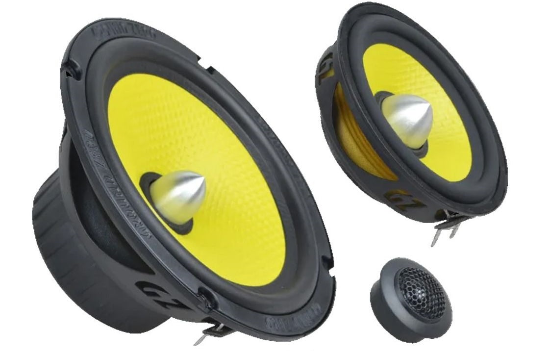 Ground Zero GZTC165.3-ACT - 200W RMS 6.5" 3 Way Component Car Speakers