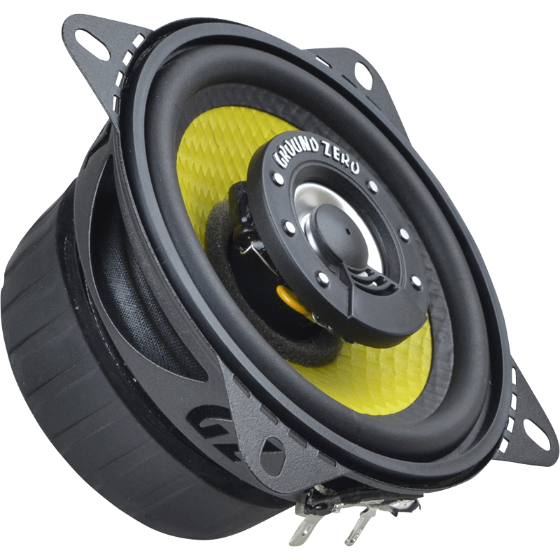 Ground Zero GZTF10 4 Inch 10cm 100 Watts 3-Ohm 2-Way Coaxial Car Speakers