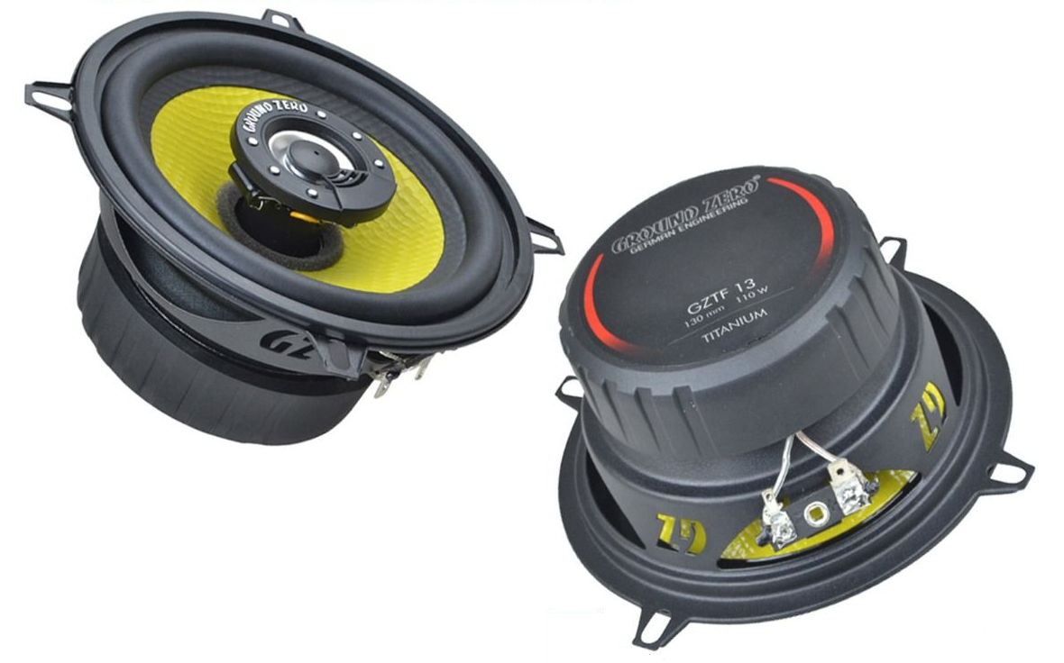 Ground Zero GZTF13 5.25" 2-way Coaxial Speakers 125w