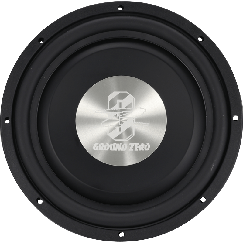 Ground Zero GZTW12F 12 Inch 30cm 600 Watts Dual 2-Ohm Flat Car Sub Subwoofer