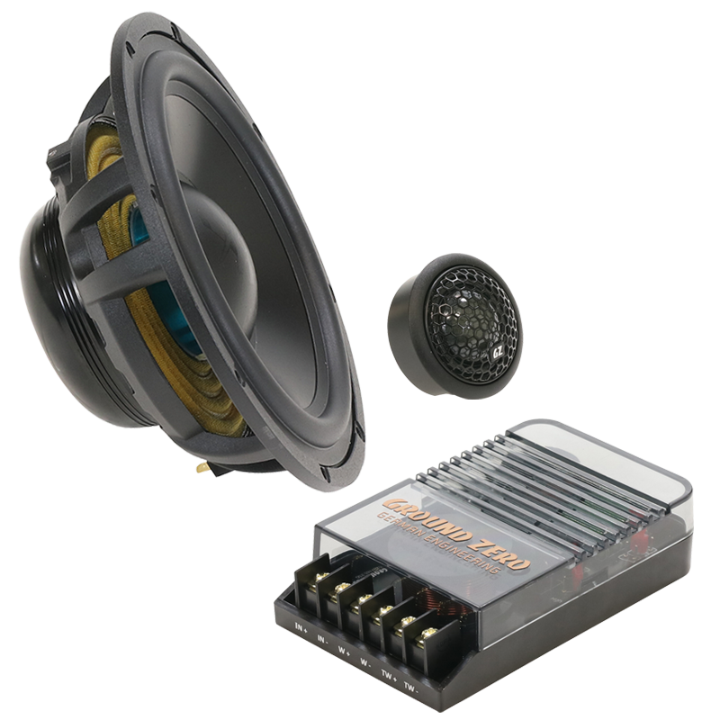 Ground Zero Uranium GZUC165.2SQ16.5cm/6.5" 2 Way Component Speakers 230W