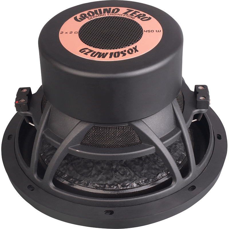 Ground Zero GZUW10SQX 25 cm 10”  2 x 2 ohm 450W RMS Subwoofer