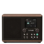 PURE Classic H4 DAB+/FM Radio with Bluetooth - Coffee Black/Walnut