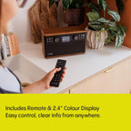 PURE Classic H6 DAB+/FM Radio with Bluetooth - Coffee Brown/Walnut