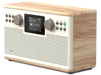 PURE Classic H6 DAB+/FM Radio with Bluetooth - Cotton White/Oak