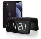 Caliber HCG019QI-BA Alarm Clock With Wireless Charging – Black