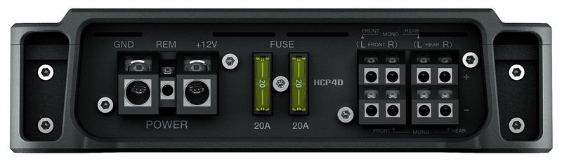 Hertz HCP4DK 2000W Class D 2 Ohm 4-Channel Car Subwoofer Amplifier