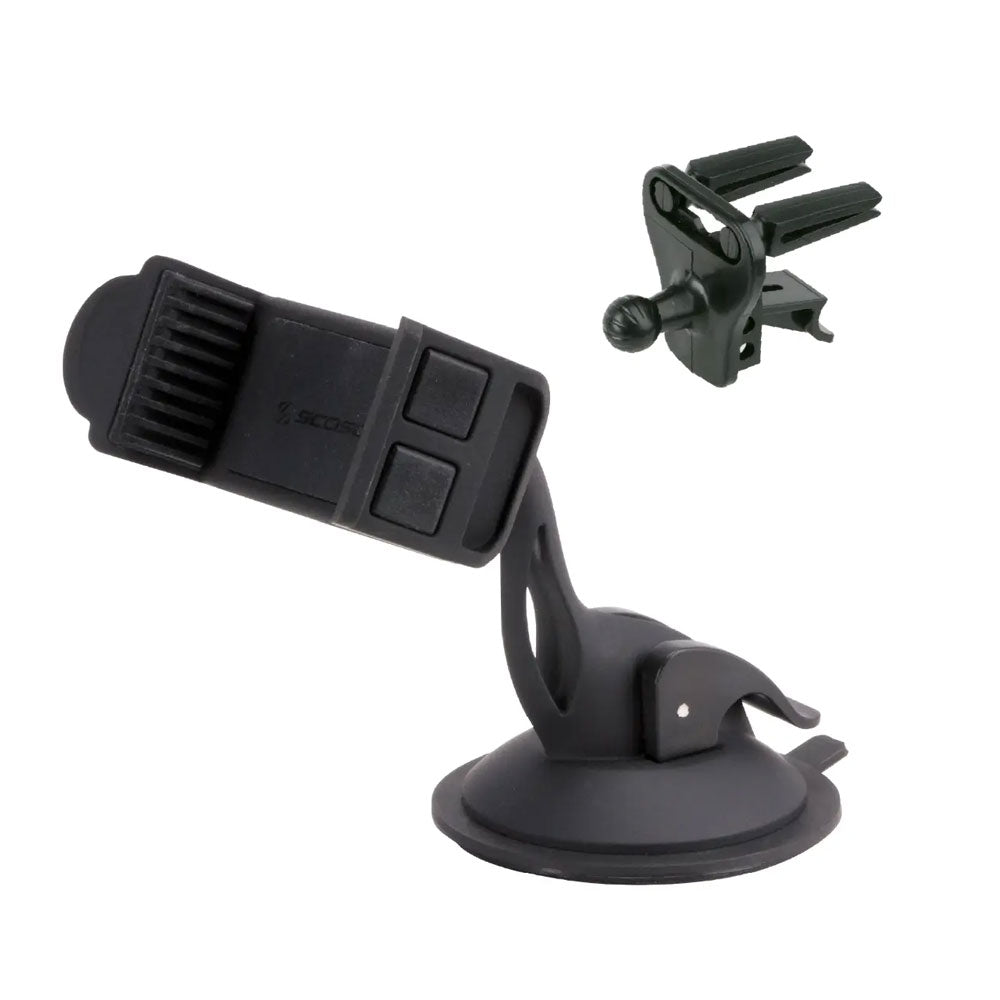 Scosche HDVM 3-in-1 Universal Car WINDOW/VENT/DASH Mount For Smartphones and Mobile Devices