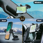 Scosche HDVM 3-in-1 Universal Car WINDOW/VENT/DASH Mount For Smartphones and Mobile Devices