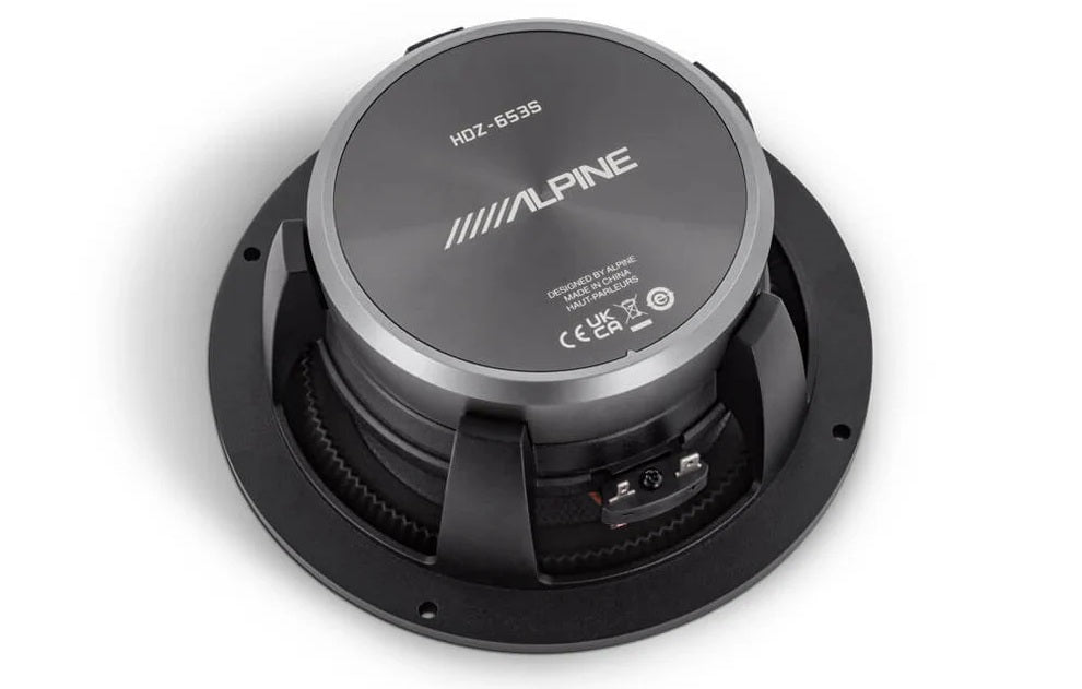 Alpine HDZ-653 Status Speakers Hi-Res 6.5 Inch 16.5cm 3 Way Component 100w RMS