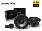 Alpine HDZ-65CS - Status 6-1/2 inch Hi-Res 2-way Component Speakers 300 Watts