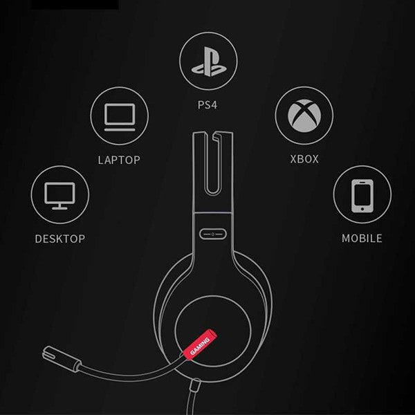 EDIFIER HECATE G1 USB Gaming Headset with Noise Cancelling Mic - Black