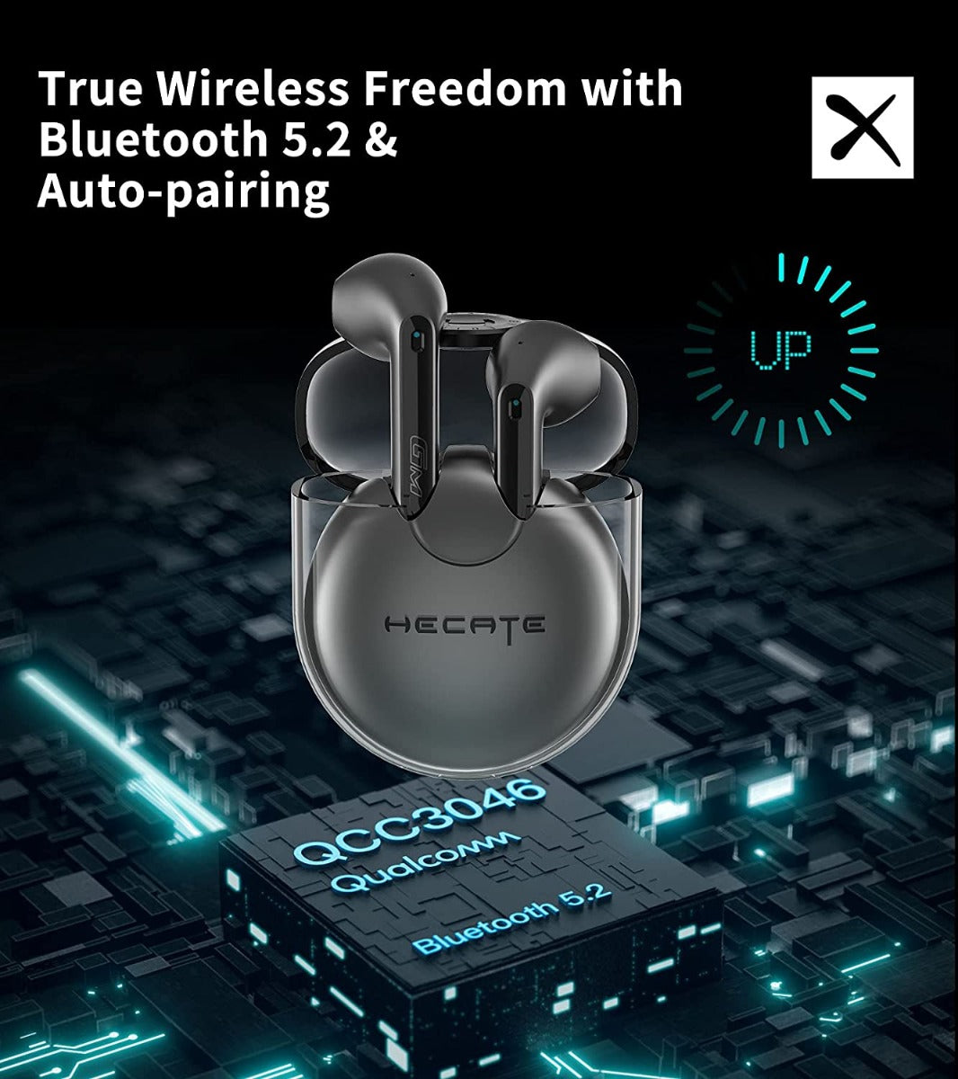 EDIFIER HECATE GM5 Bluetooth AptX Low Latency Gaming Earbuds - Grey