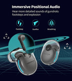 EDIFIER HECATE GM5 Bluetooth AptX Low Latency Gaming Earbuds - Grey