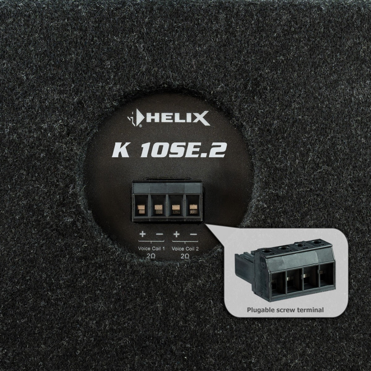 HELIX K 10SE.2 Compact  10" Inch Subwoofer 600 Watts MAX Passive Bass Downfire Enclosure