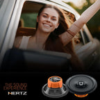 Hertz DCX165.3 120W 6.5" 2-Way Coaxial Car Speakers