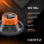 Hertz DCX165.3 120W 6.5" 2-Way Coaxial Car Speakers