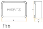Hertz Mille Pro MPBX 250 S2 1000w Super-Shallow Loaded 10" Subwoofer in Down-Firing Enclosure