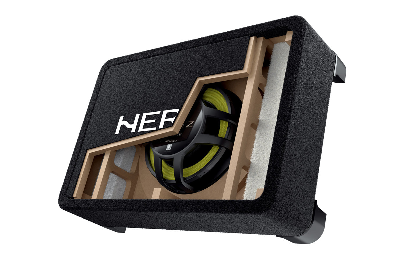 Hertz Mille Pro MPBX 250 S2 1000w Super-Shallow Loaded 10" Subwoofer in Down-Firing Enclosure